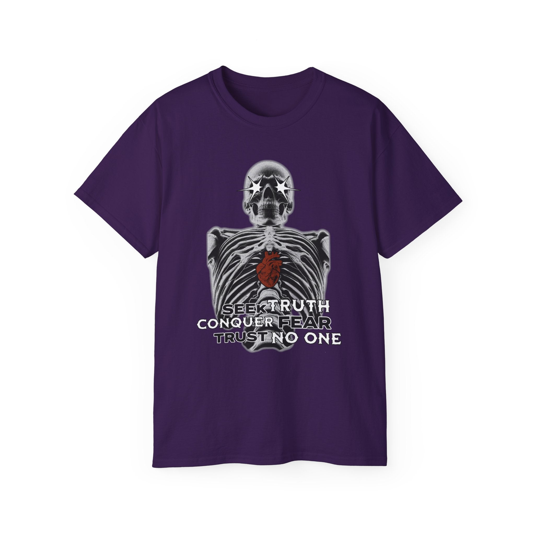 Exposed Heart - Unisex Cotton Tee (Front) - Damned Threads